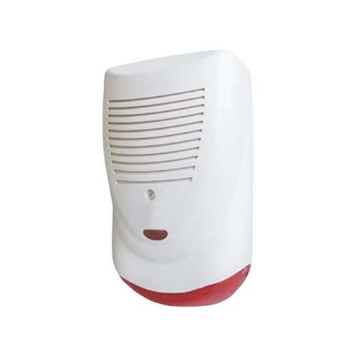 Outdoor siren with strobe light