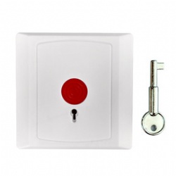 Panic button with key Panic button JS-28B, reset with key NO&NC type