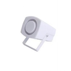 Piezo Siren JS-85 in white housing for siren horn strobe lights