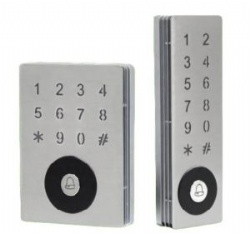 IP67 Waterproof Slim Metal RFID 125kHz/13.56MHz Access Control Supports Wiegand Input and Output Touch Panel Keyboard