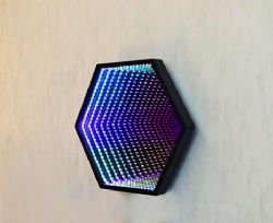 LED Infinity MIrror Lamp JS-B014 RGB colorful with Alum.-alloyed frame for Atmosphere LED lamp