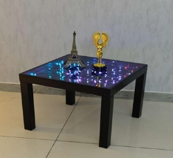 LED Infinity MIrror Lamp JS-D004 RGB colorful with Alum.-alloyed frame forLED Magic tea table side table