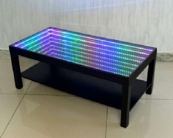 LED Infinity MIrror Lamp JS-D009 RGB colorful with Alum.-alloyed frame forLED Magic tea table side table