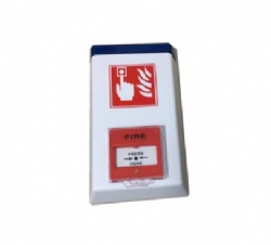 Call Point Fire Site Alarm JS-FB01 powered with 9V Lithium Battery in Low Battery Warning