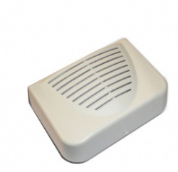 Piezo siren JS-76 in white housing for fire alarm